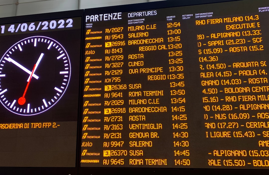 Photo Train schedule