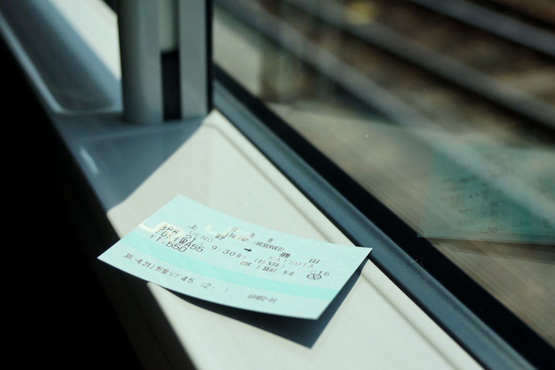 Photo Train ticket